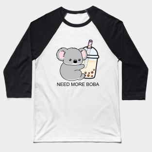 Little Koala Loves Boba A Lot! Baseball T-Shirt